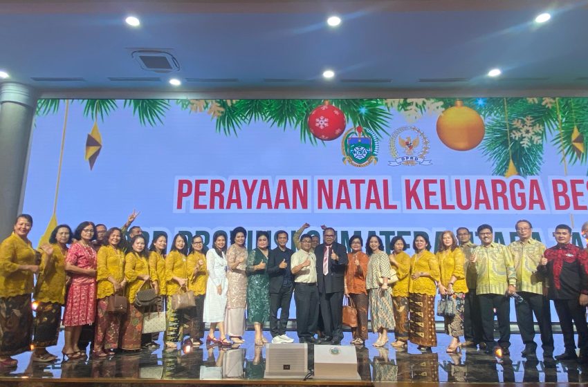  Perayaan Natal Keluarga Besar DPRDSU, Baskami Ginting : Sambut Tahun Politik Dengan Sukacita 