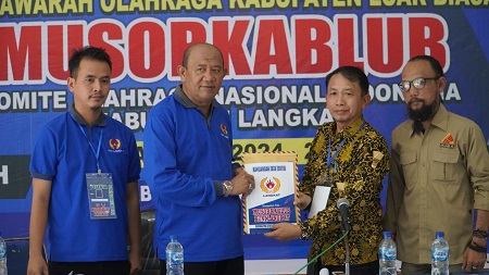  Syah Afandin Terpilih Jadi Ketua KONI Langkat 2024-2028