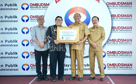  Peringkat 5 Tingkat Sumut dari Ombudsman, Langkat Zona Hijau, Kategori A & Opini Tertinggi