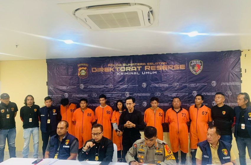  Sempat Viral, 7 Pelaku Curas Sadis Lukai Nasabah Bank dibekuk Tim Jatanras Krimum Polda Sumsel