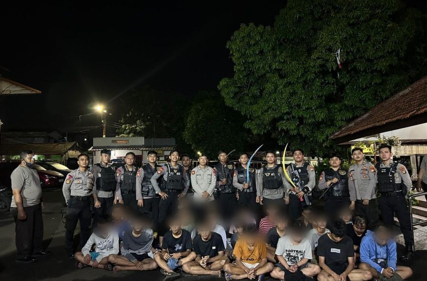  Kesigapan Tim Patroli perintis Presisi Polres Metro Jakbar Amankan 28 Remaja dan Sajam di Dua Lokasi Terpisah