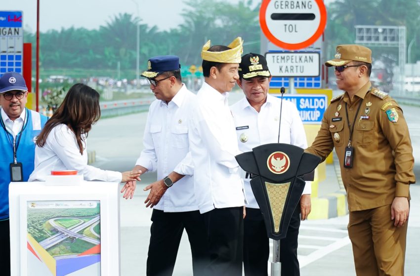  Presiden Joko Widodo Secara Langsung Resmikan Sejumlah Ruas Tol Di Sumut