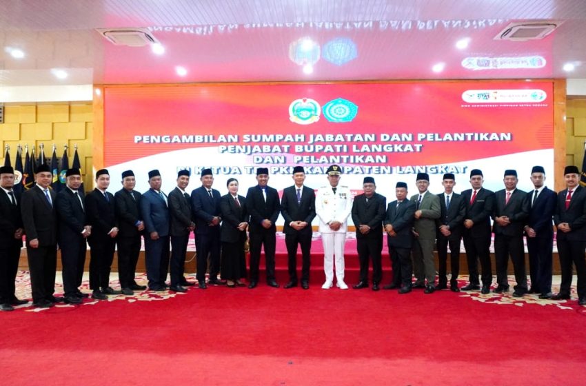  Pj Gubsu Hassanudin Lantik Faisal Hasrimy menjadi Pj Bupati Langkat