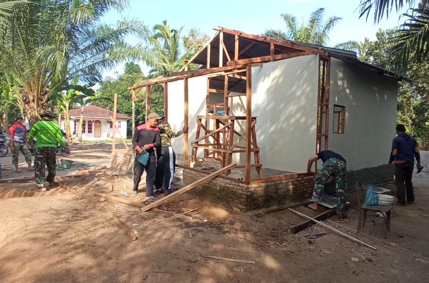  Satgas TMMD Kodim 0208/Asahan Rehab Rumah Warga Tak Layak Huni