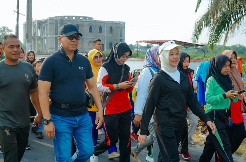  Perkuat Silaturahmi, Pj. Nizhamul Jalan Santai Bersama Masyarakat