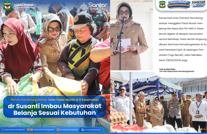  Pemko Pematangsiantar Gelar Pasar Murah di 8 Kecamatan dr Susanti Imbau Masyarakat Belanja Sesuai Kebutuhan