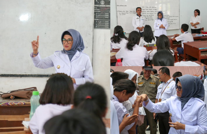  dr Susanti dan Plt Kadis Pendidikan Kunjungi SMPN 10 dan SMPN 6