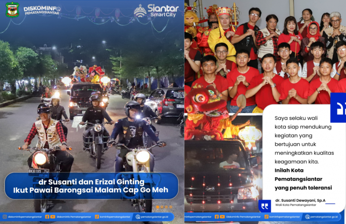 dr Susanti dan Erizal Ginting Ikut Pawai Barongsai Malam Cap Go Meh