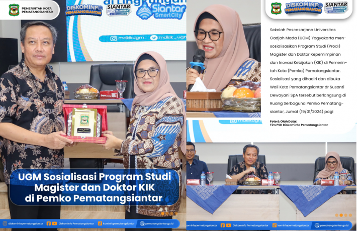  UGM Sosialisasi Program Studi Magister dan Doktor KIK di Pemko Pematangsiantar