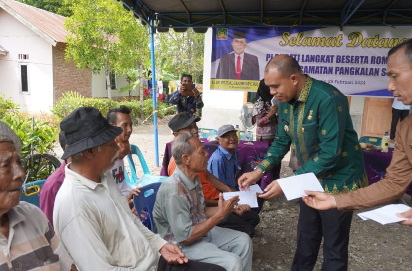  Pj Bupati Langkat Faisal Hasrimy Puji Kerja Nyata Kades Pintu Air dan Camat P. Susu