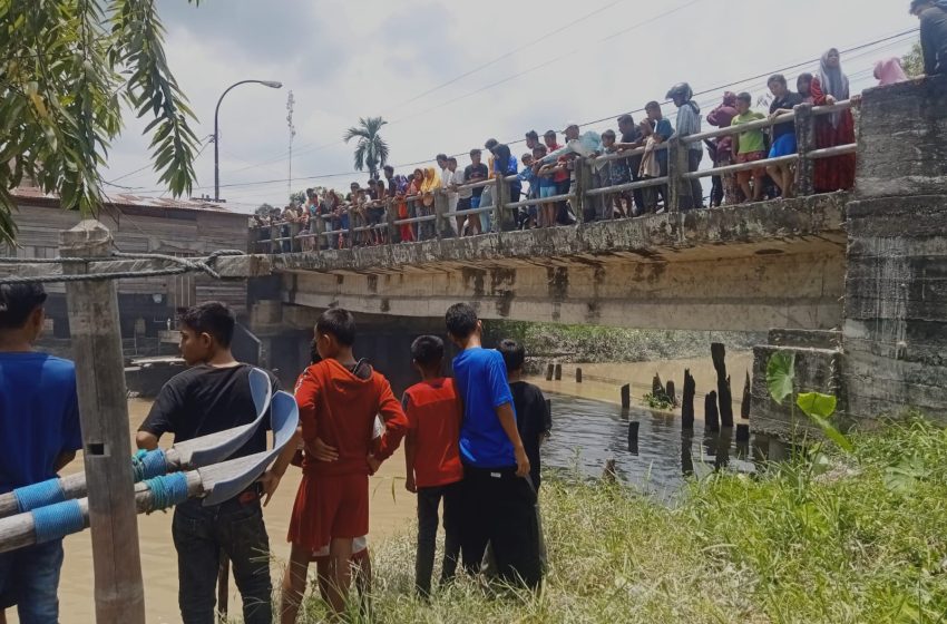  Saat Memancing ikan, Dua Anak Tenggelam di Sungai Bandar Jopang Tanjungbalai