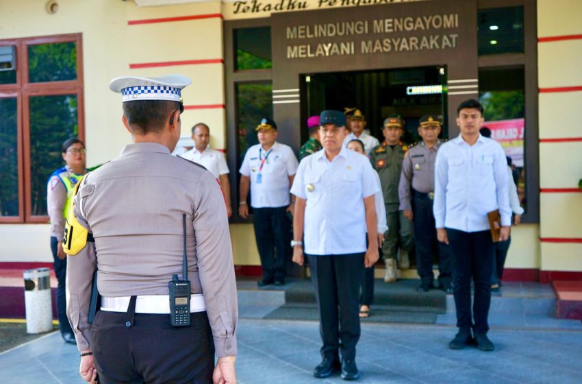  Pj Bupati Langkat Faisal Hasrimy Pimpin Apel Keselamatan Toba 2024