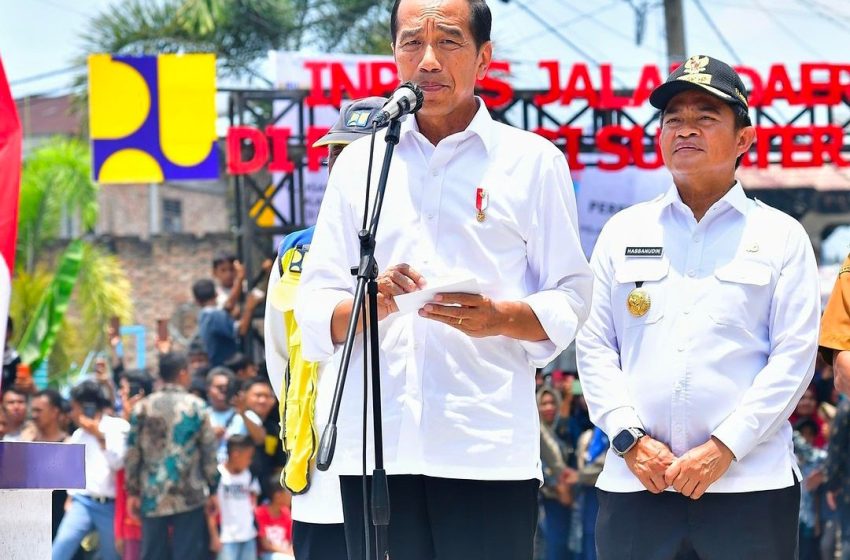  Presiden Jokowi Resmikan Perbaikan 18 Jalan Kabupaten dan Kota Sumatera Utara