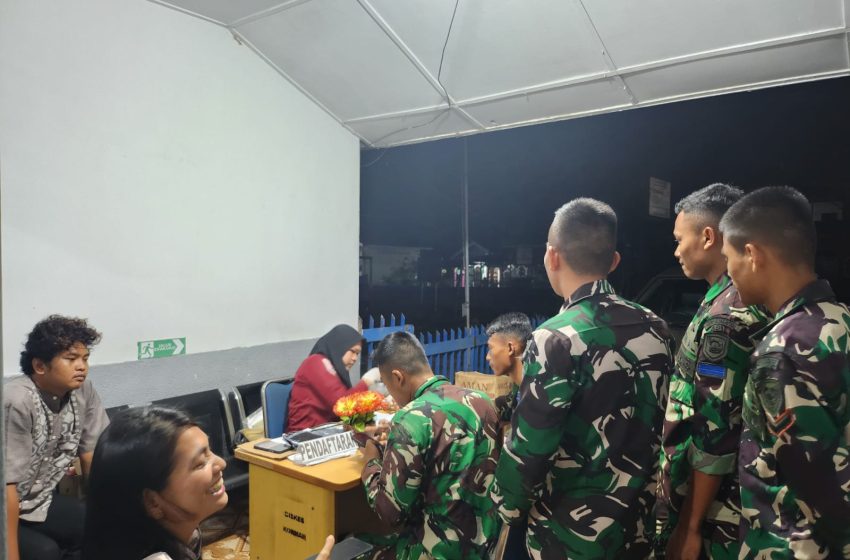  PMI Langkat Laksanakan Bakti Sosial Kemanusiaan di Yonif 8 Marinir Harimau Putih 