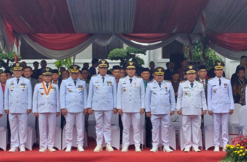  Pj. Bupati Langkat Faisal Hasrimy ikuti Upacara Hari OTDA XXVIII tahun 2024 di Surabaya