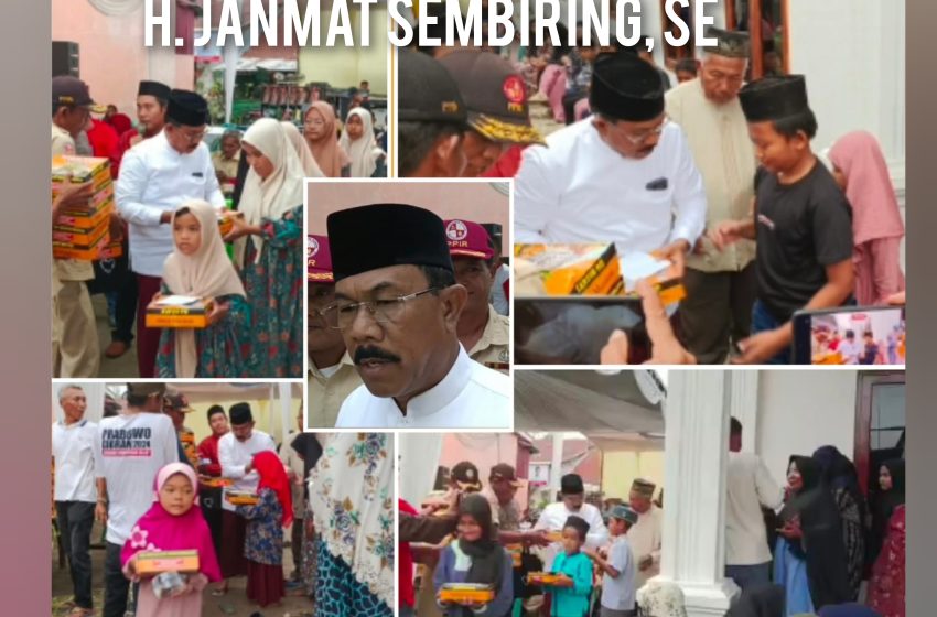  Jans Sembiring: “Tidak Mesti Kaya Baru Bisa Bersedekah, Bantu lah Orang Susah Maka Allah Akan memberi Ganjarannya”