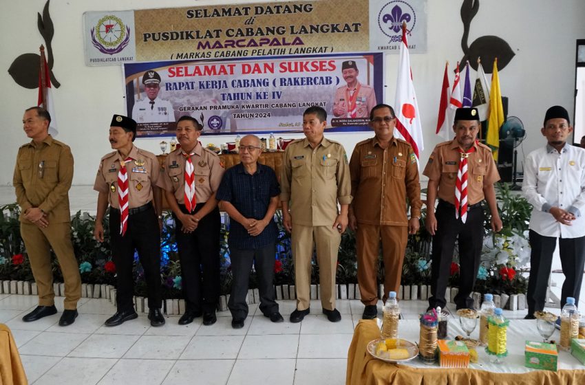  Hadiri Rakercab ke IV Pramuka, Sekda Langkat Sampaikan Pesan Pj Bupati Langkat Untuk Kwarcab Langkat