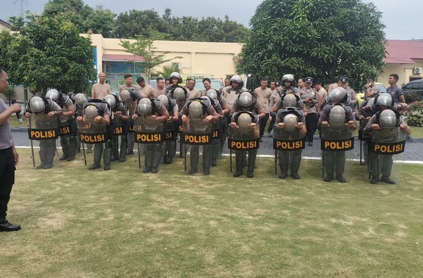  Tingkatkan Kebugaran, Pleton Dalmas Polres Batubara Lakukan Pembinaan Fisik Jasmani (Binsik)