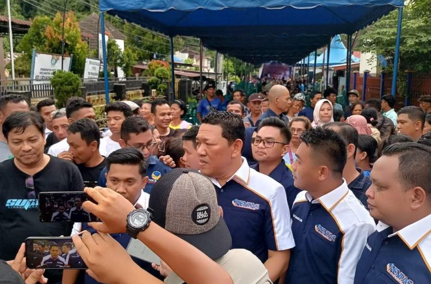  Keduanya Kader NasDem, Penarik-Pantas Resmi Deklarasi Maju Pilkada Kota Sibolga 2024