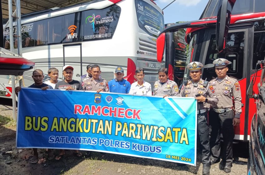  Rawan Kecelakaan, Bus Pariwisata di Cek Polisi dan Dishub Kudus
