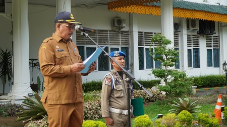  Asisten Administrasi Umum Musti Pimpin Apel Gabungan Pemkab Langkat