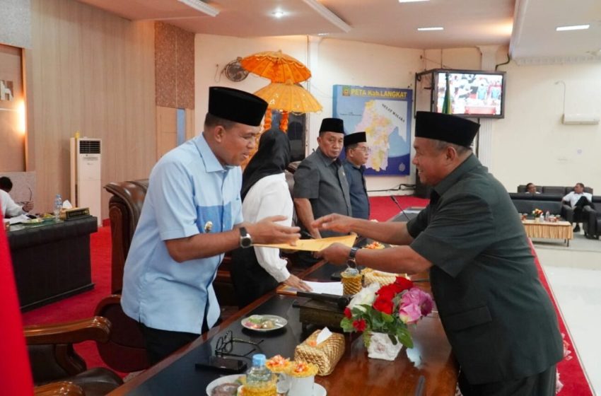  Jawaban Pj Bupati Langkat Atas Pandangan Umum Fraksi DPRD Terkait Ranperda APBD 2024