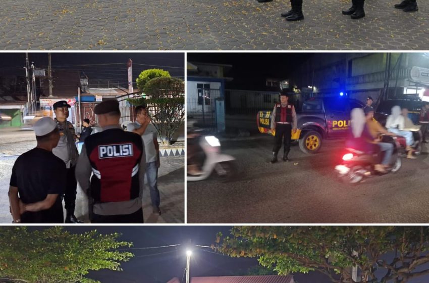  Polres Batu Bara Terjunkan Ratusan Personel Amankan Malam Takbiran