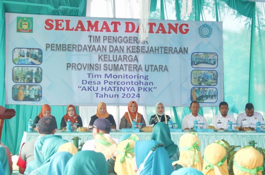 Tim Monitoring PKK Sumut Kunjungi Desa Banyumas Kabupaten Langkat
