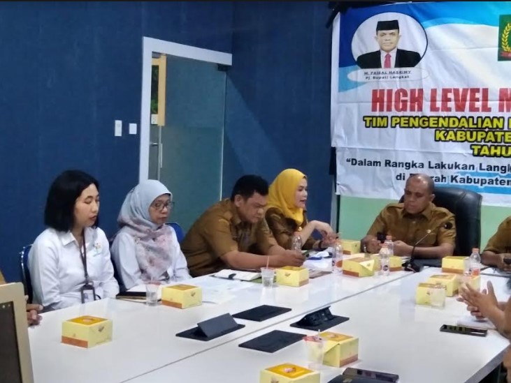  Pj. Bupati Langkat ikuti Rakor Pengendalian Inflasi Daerah pekan pertama di bulan Juli