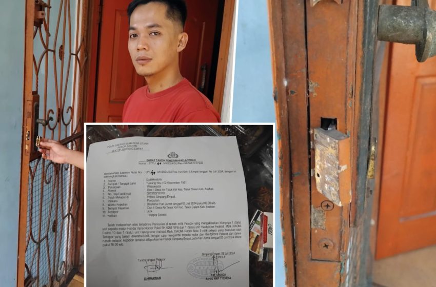  Rumah Wartawan dibobol Maling, Minta Polisi Segera Kejar Pelakunya