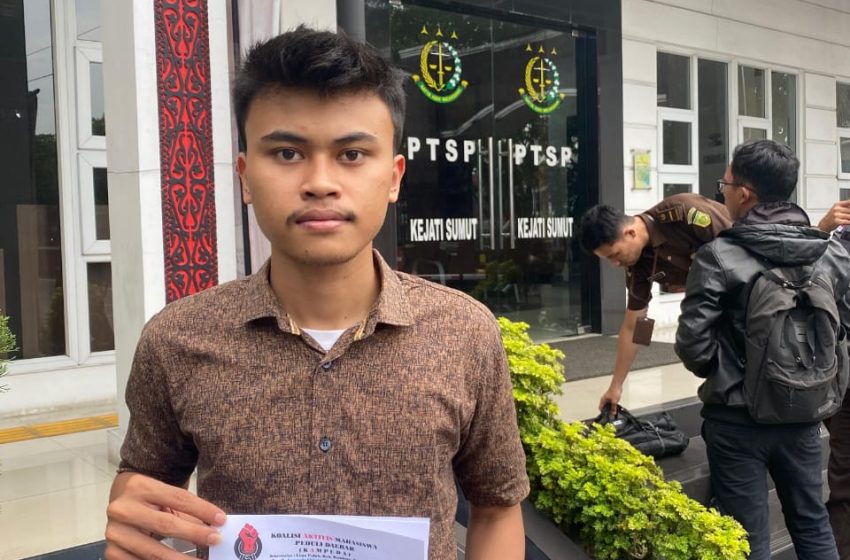  KAMPEDA Laporkan Dugaan Korupsi Dinas PUTR Batubara ke Kejatisu