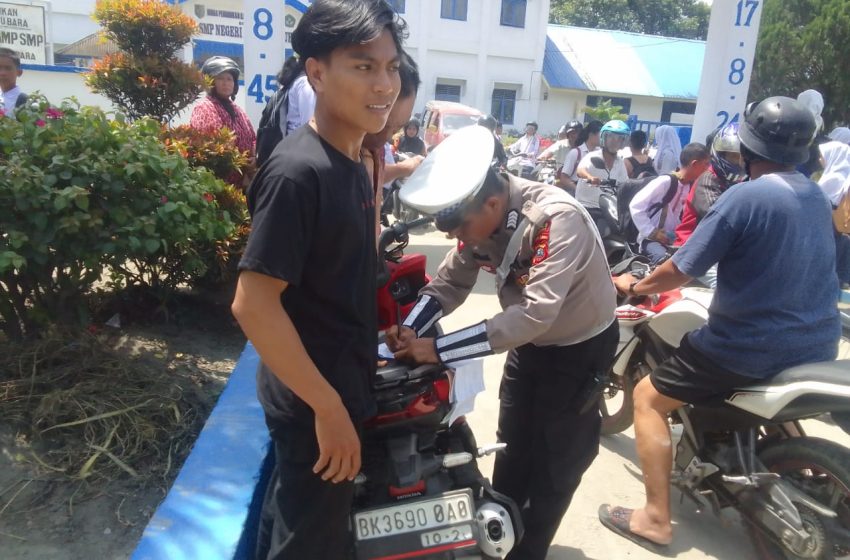 Polres Batu Bara Tindak 105 Pengendara Guna Jalankan Ops Patuh.!