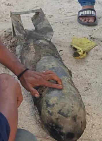  Pemulung Temukan Bom Roket di Sungai Tanjung