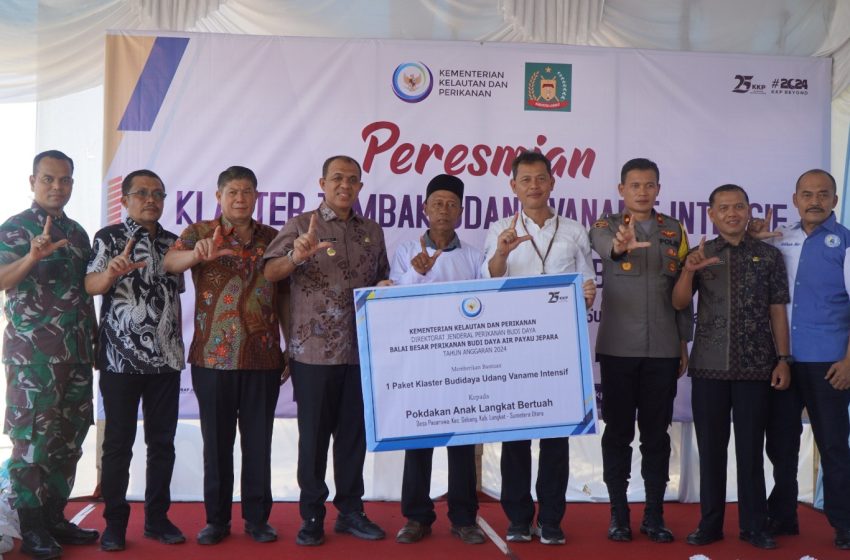  Pj. Bupati Langkat Faisal Hasrimy Resmikan Klaster Budidaya Udang Vaname Intensif untuk Tingkatkan Kesejahteraan Masyarakat