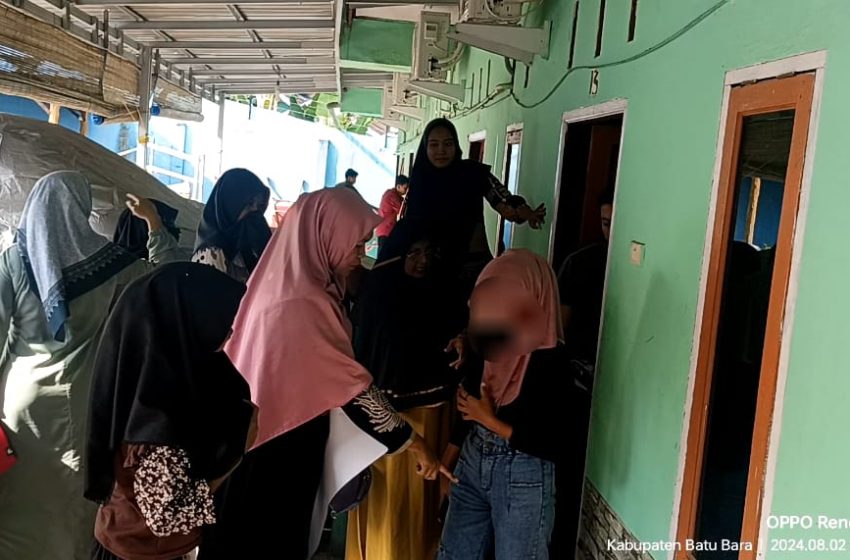  Omak-omak Perwiritan Grebek Wisma Bahagia Batu Bara, Anak Dibawah Umur Terjaring Pasrah?