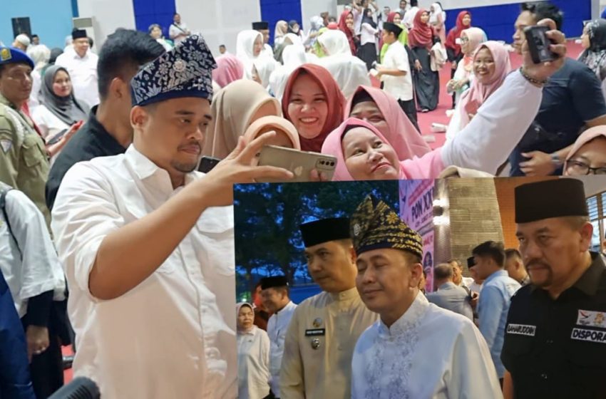  Masyarakat Antusias Sambut Kehadiran Bobby Nasution dan Pj Gubsu di MHB Kuala Tanjung