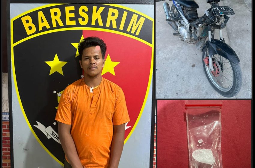  Miliki Sabu, Kiki Ditangkap Polsek Indrapura