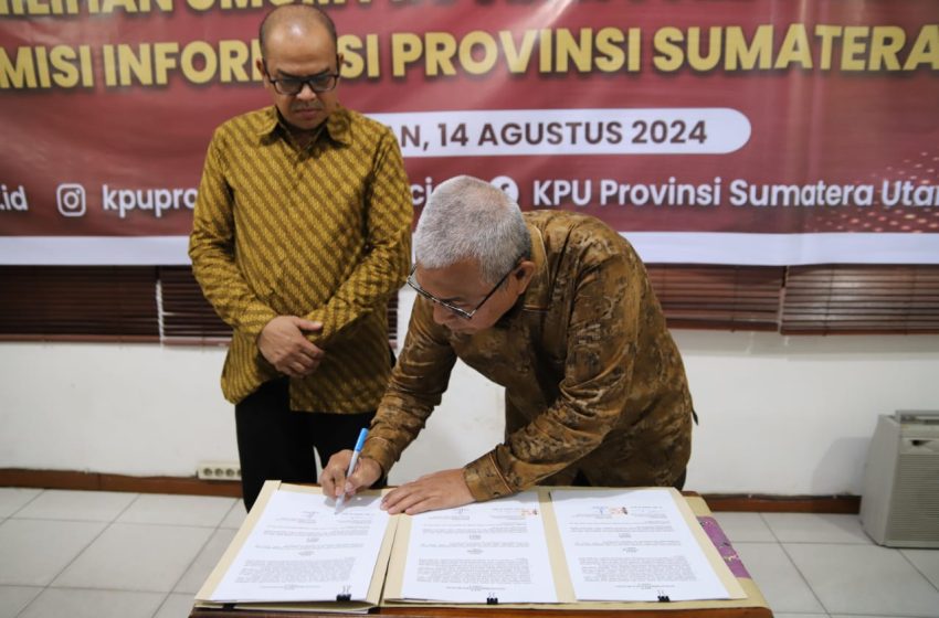  KPU Sumut MoU Keterbukaan Informasi Publik dengan KIP Sumut