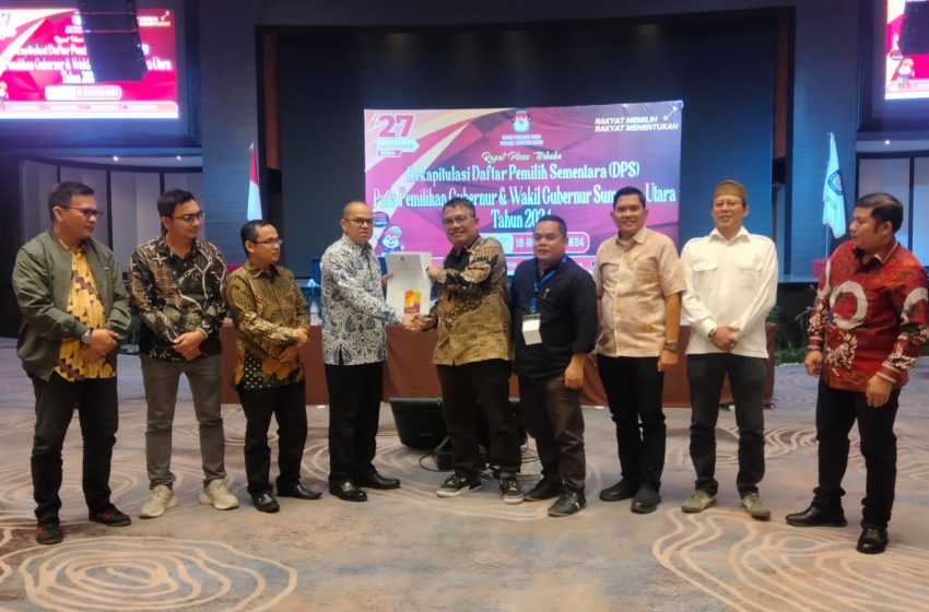  KPU Provinsi Sumut Tetapkan DPS di Pilkada Serentak 2024 Jadi 10,813,825 Pemilih