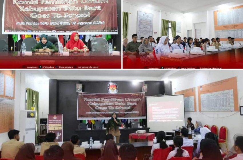  KPU Batu Bara Sosialisasi Pendidikan Pemilih Pemula Pilkada 2024