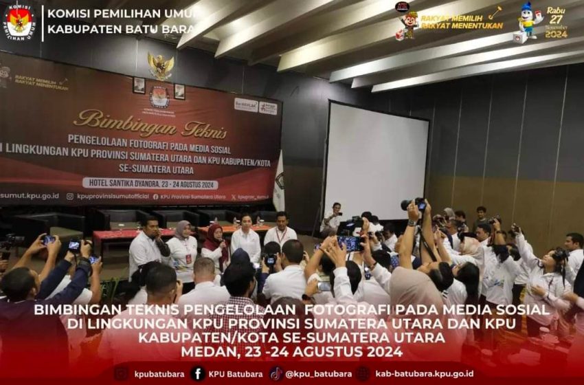  KPU Batu Bara Mengikuti Bimtek Potografi Media Se-Sumut