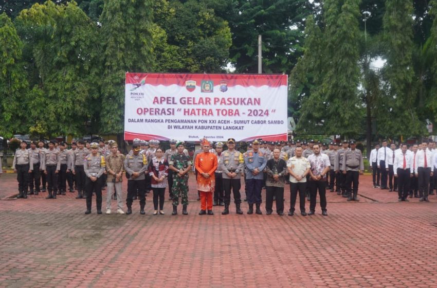  Pj. Bupati Langkat Pimpin Apel Gelar Pasukan PON XXI Demi Sukses Event Nasional