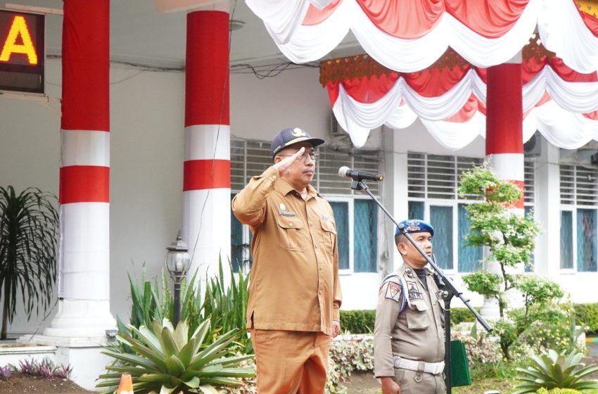  Pj Bupati Langkat Tekankan Pentingnya Tindak Lanjut Pengawasan untuk Raih Opini WTP di Apel Gabungan ASN