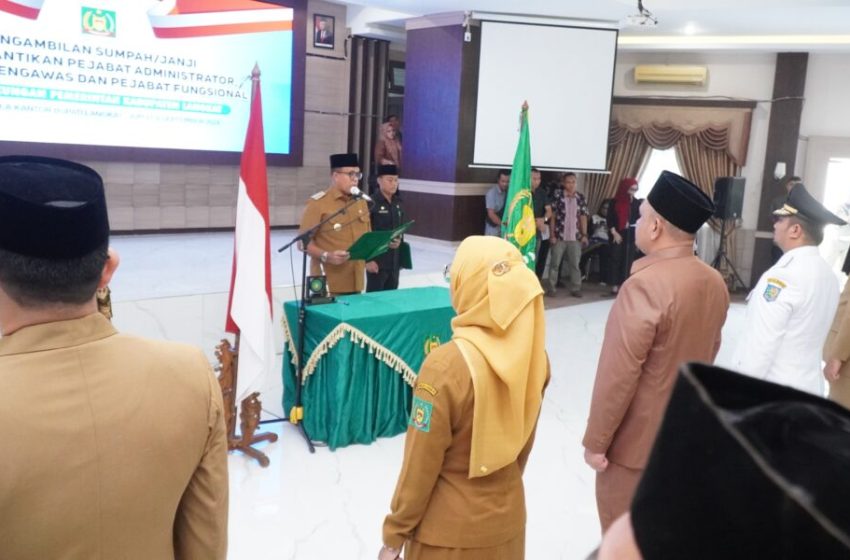  Pj. Bupati Langkat Faisal Hasrimy Lantik Pejabat Administrator dan Pengawas : Tekankan Loyalitas dan Integritas