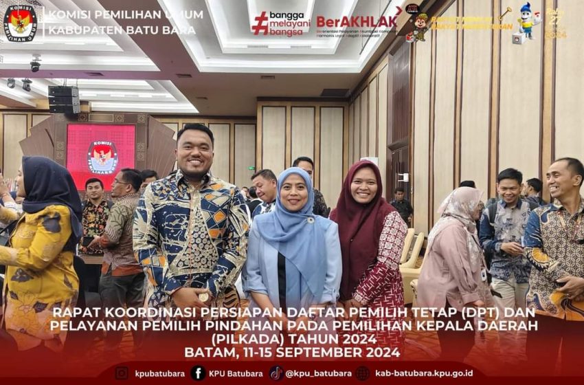 KPU Batu Bara Mengikut Rapat Kordinasi Persiapan DPT Pelayanan Pemilih Pindahan