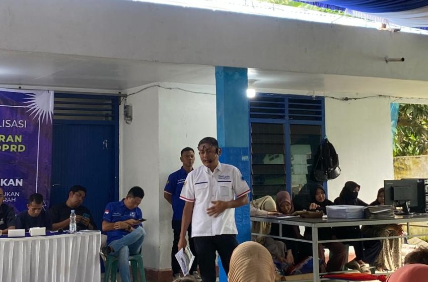  Legislator PAN Sosialisasikan Perda, Edi Saputra :  Adminduk Diarahkan untuk Memenuhi Hak Asasi Warga 