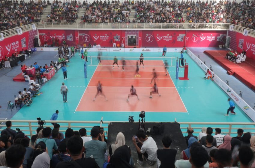  PON XXI: Perlengkapan Pertandingan Venue Voli Indoor Standar Internasional