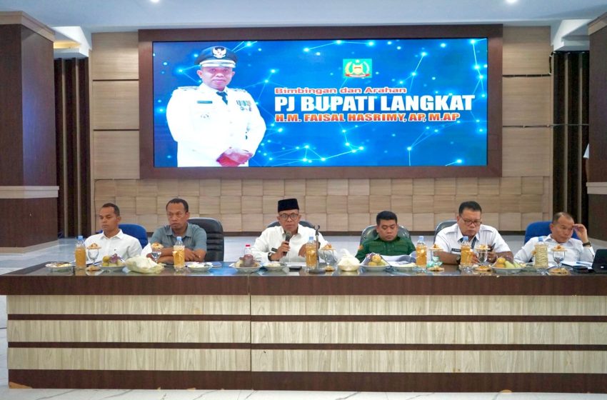  Pj Bupati Langkat Pimpin Rakorpem Bahas Isu Aktual: Fokus Infrastruktur, Netralitas ASN, dan Mitigasi Banjir