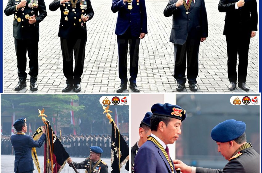  7 Satuan Polri Terima Tanda Kehormatan Nugraha Sakanti dari Presiden Ir Joko Widodo