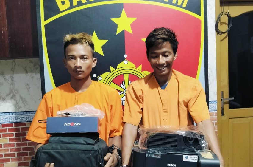  Dua Pelaku Tindak Pidana 363 di Ringkus Unit Reskrim Polsek Indrapura